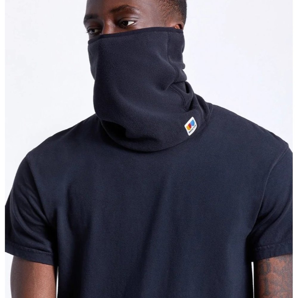 BRIXTON Arctic Fleece Neck Face Mask Gaiter in Black - NWT